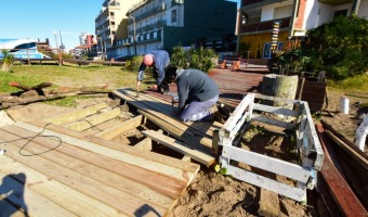 FINALIZARON LOS TRABAJOS DE CONSERVACI�N EN LA RAMBLA DE PLAYA Y PASEO 103 BIS